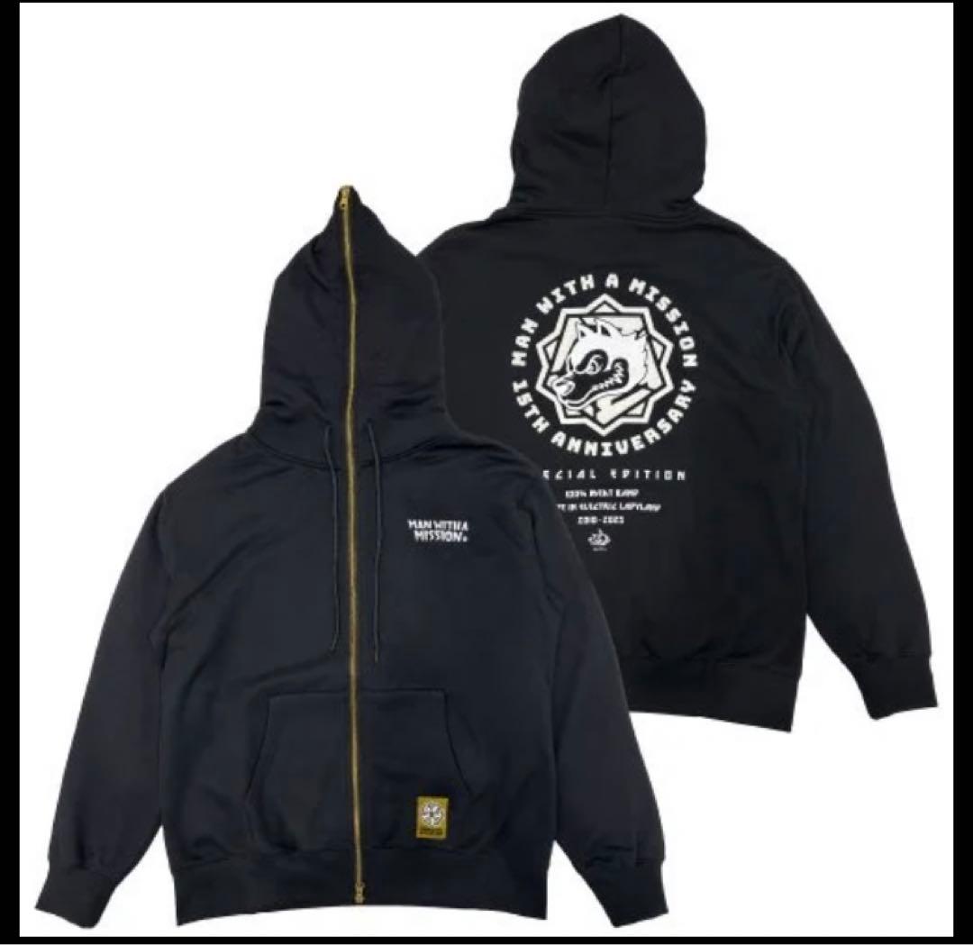 マンウィズ　パーカー　15th Anniversary Hoodie サイズⓂ️
