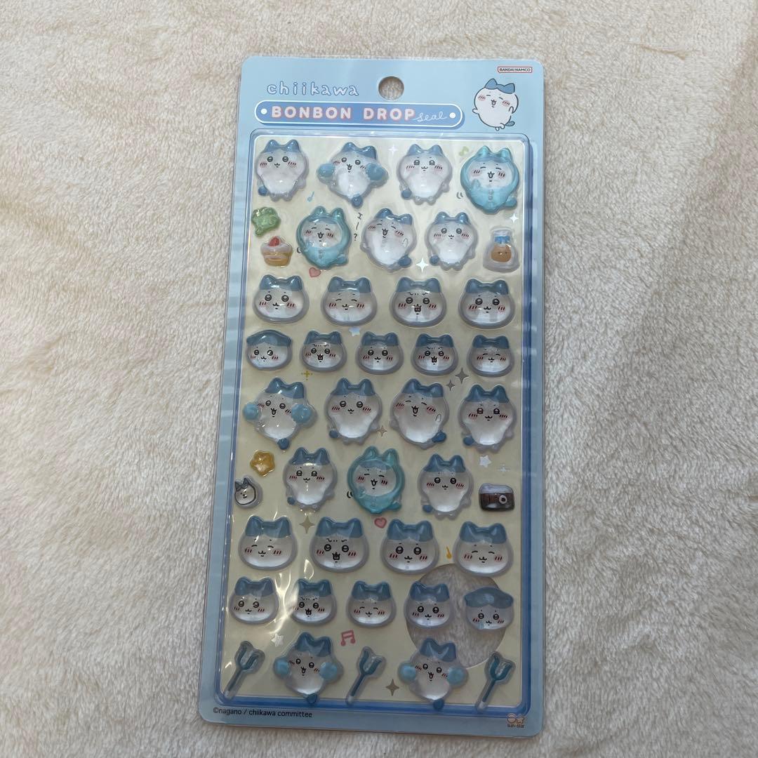 【正規品】ちいかわ　ボンボンドロップシール　マシュマロ風シール　サンリオコラボ