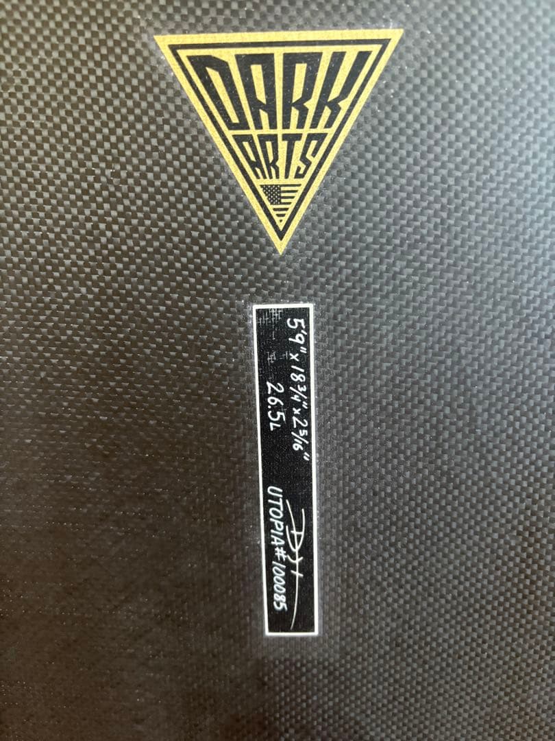 DHD サーフボード　UTOPIA DARK ARTS 5'9 26.5L