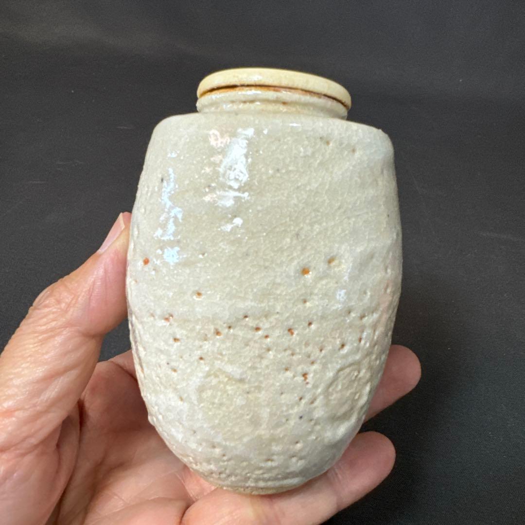 E761 送料無料　茶入　肩衝茶入　仕覆　茶道具　茶室　茶道　共箱