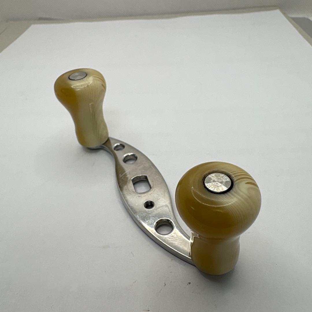 と*ま様 ベイトリールハンドル セット シルバー ゴールド