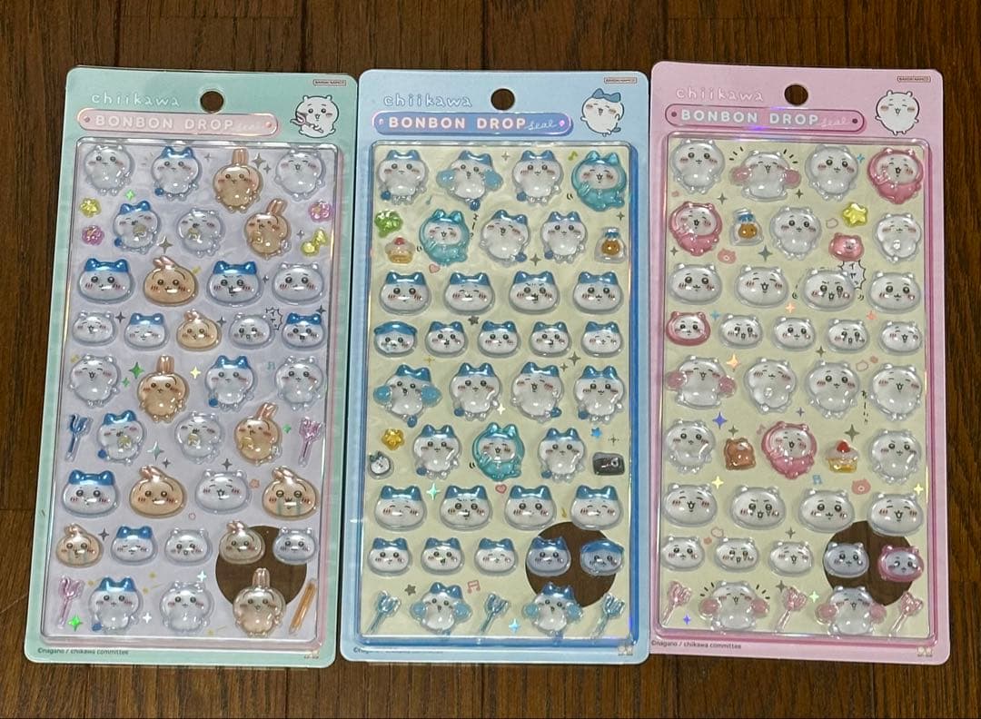 【確実正規品】サンリオ•ちいかわボンボンドロップ シール 10セット