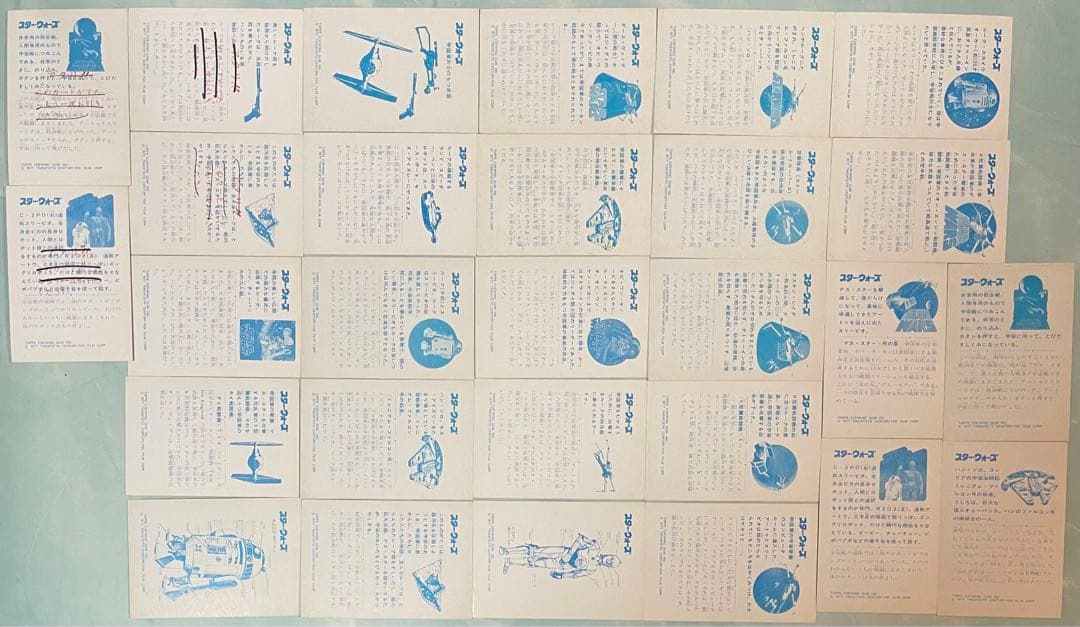 希少　1977年　スターウォーズ　ブロマイド　カード　28枚　アタリ TOPPS