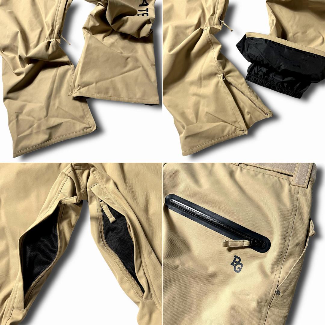 ベージュ パーリーゲイツ 定価10.4万 防水防風 上下セット スノーウェア L