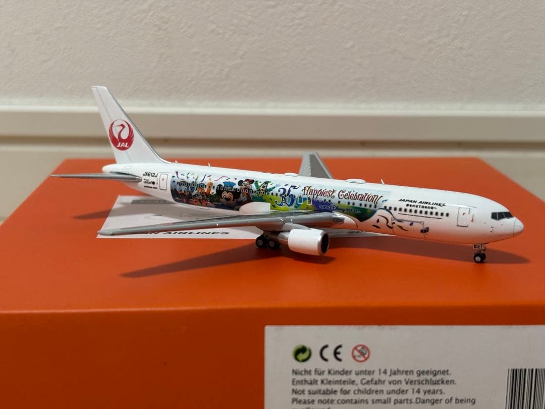 シ*イ様 JCWINGS 1/400 B767-300ER JA612J JAL