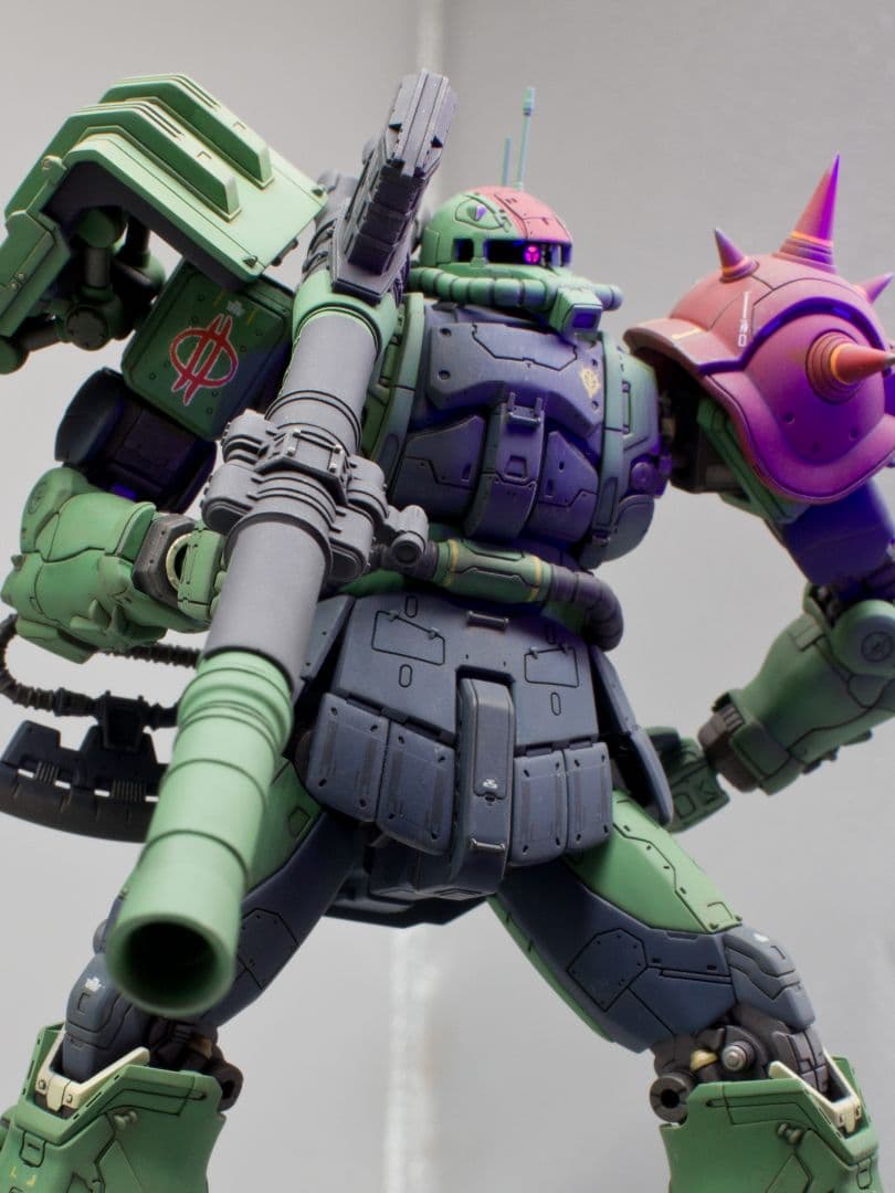 「復讐のレクイエム」HG 1/144 ザクII F型チャブス機　全塗装 完成品