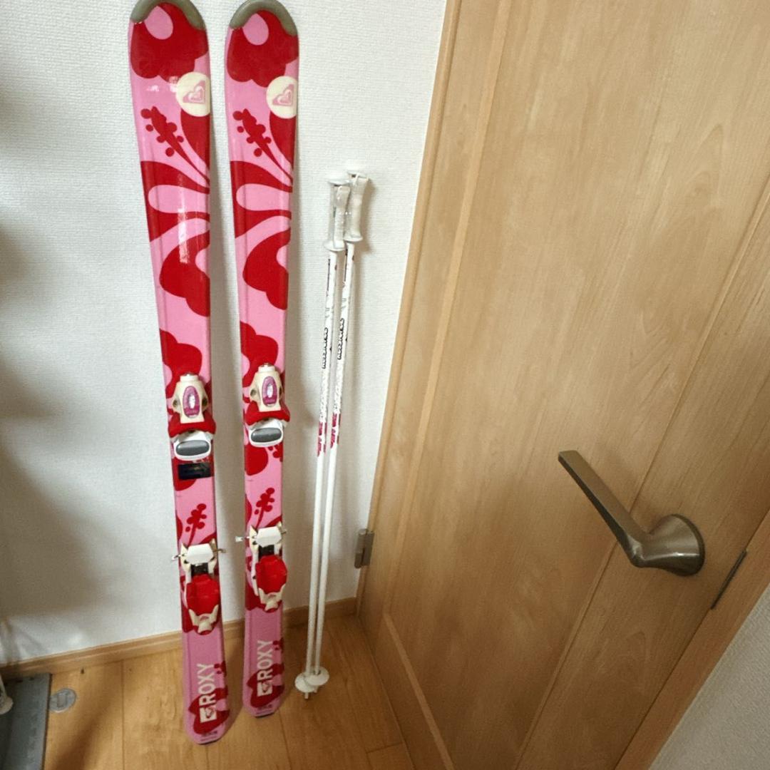 ROXYロキシー スキー4点セット130cm ROSSIGNOL HEAD 美品