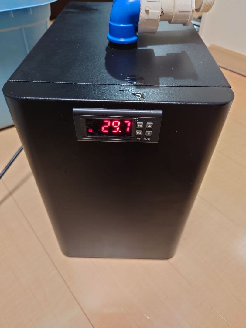 オーバーフロー水槽セット　クーラー　LED ポンプ　ヒーター