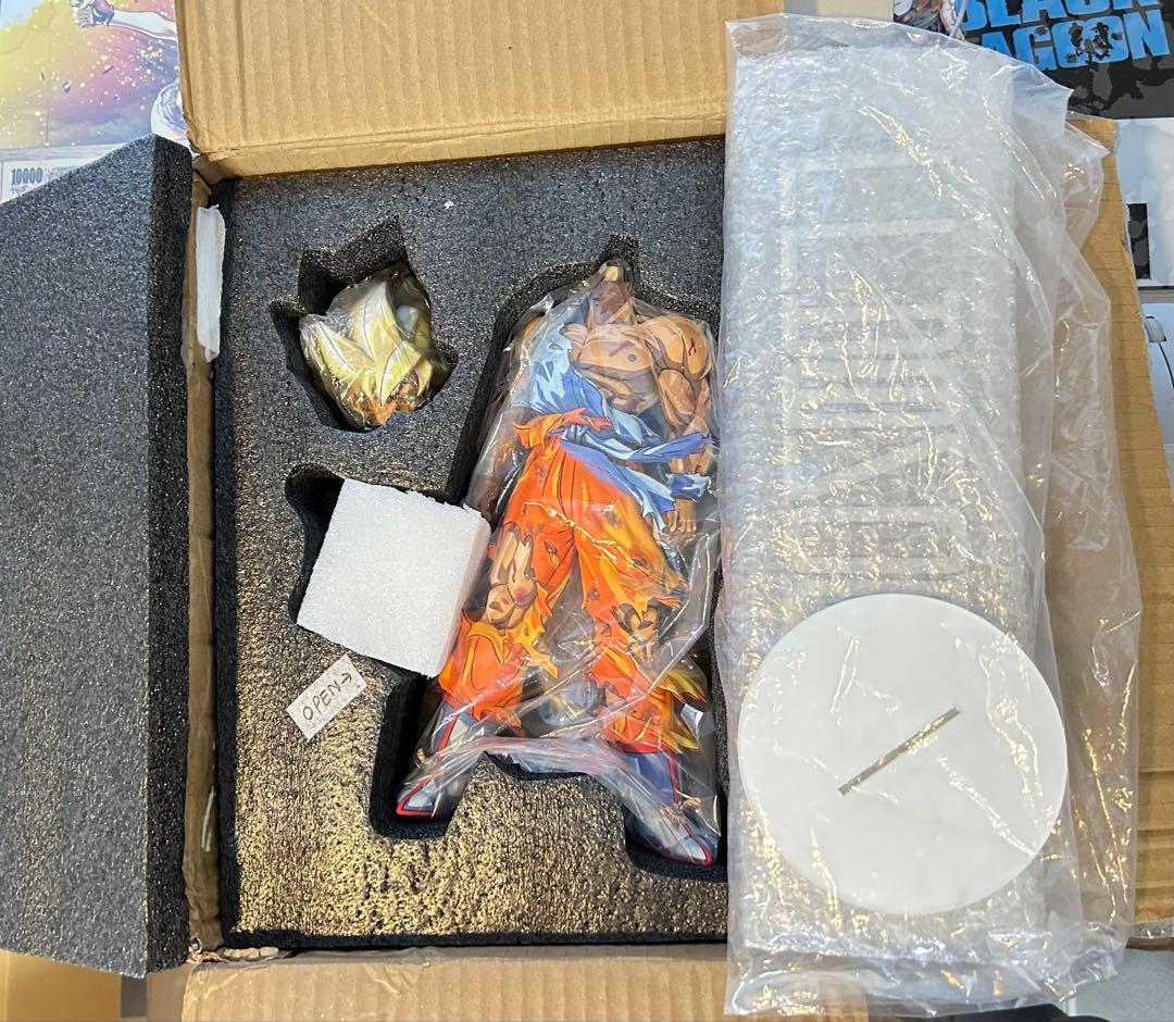 ドラゴンボール　フィギュア　伝説の超サイヤ人　孫悟空　リペイント　二次元彩色