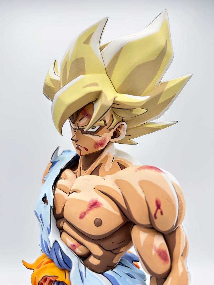 ドラゴンボール　フィギュア　伝説の超サイヤ人　孫悟空　リペイント　二次元彩色