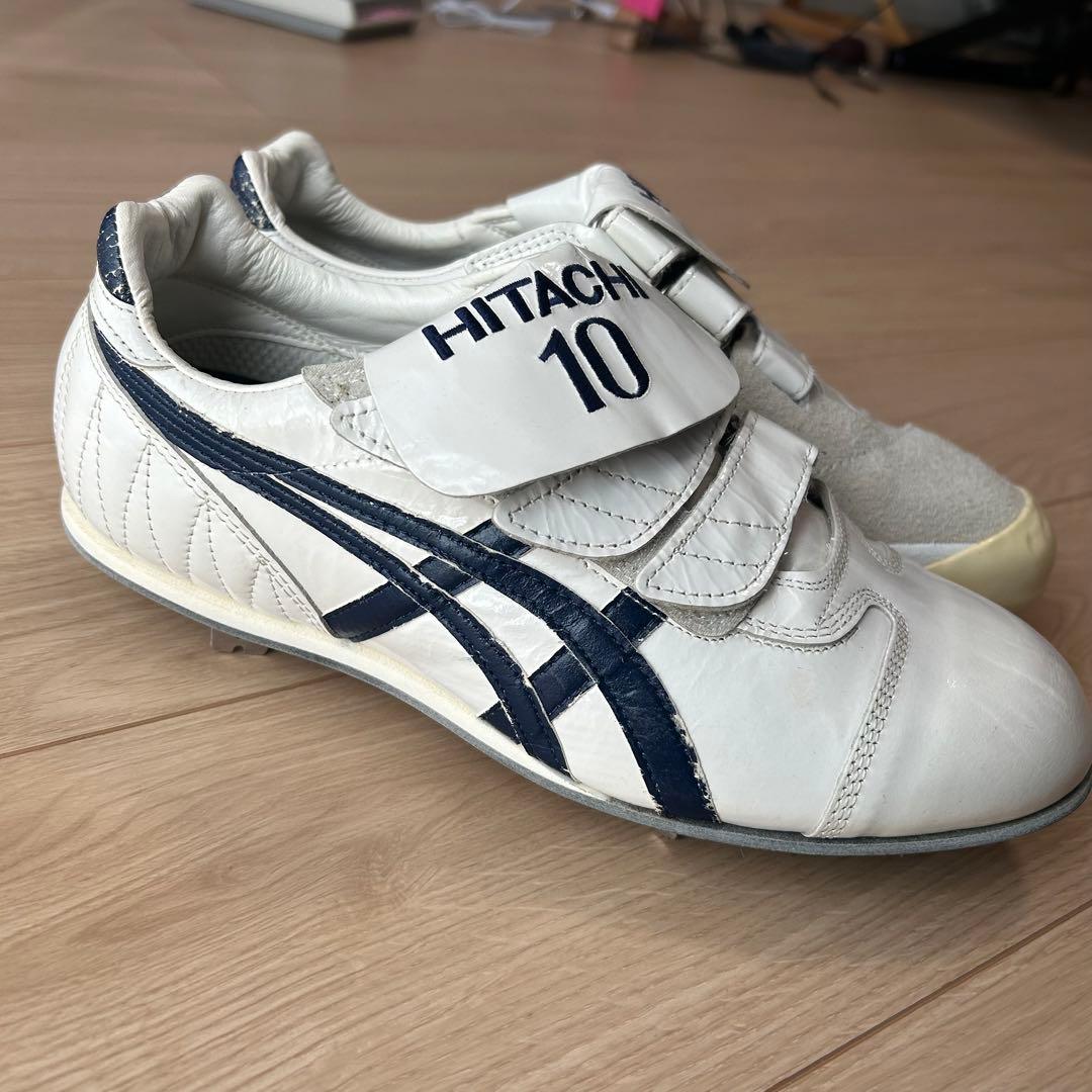 アシックス スパイク 投手用 左投 P革付 ホワイト