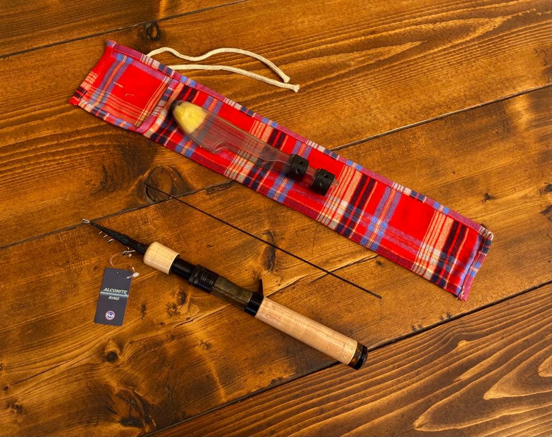 トラウトロッド　5ft9inch テレスコロッド　渓流釣り　天然木グリップ