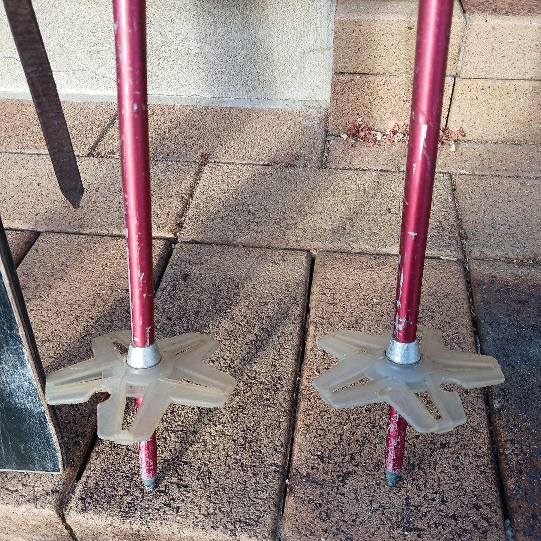 アンティーク　スキー・ストックセット　オガサカ　マーカー