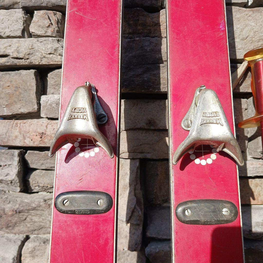 アンティーク　スキー・ストックセット　オガサカ　マーカー