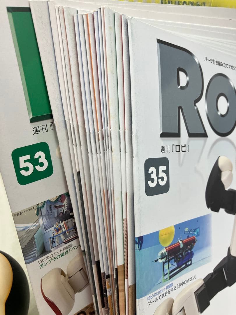 DeAGOSTINI Robi 未開封54-70号 冊子1-53有　組立中