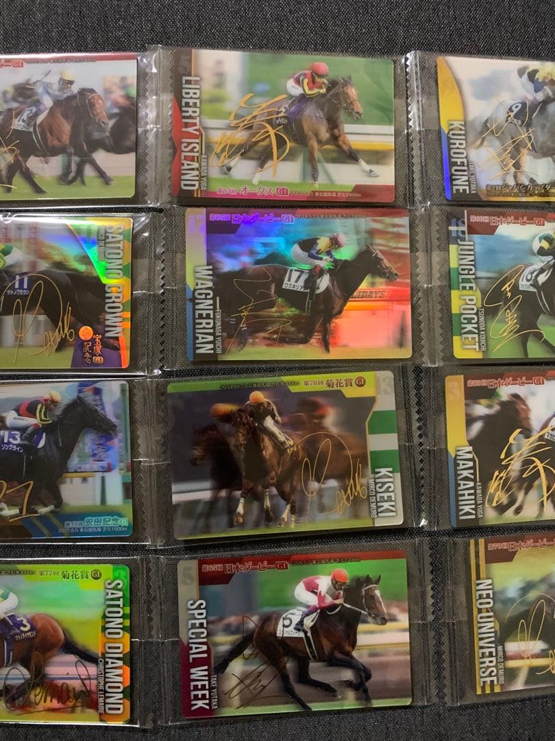 第1弾　サイン入り　12種12枚　サラブレッドホースコレクション