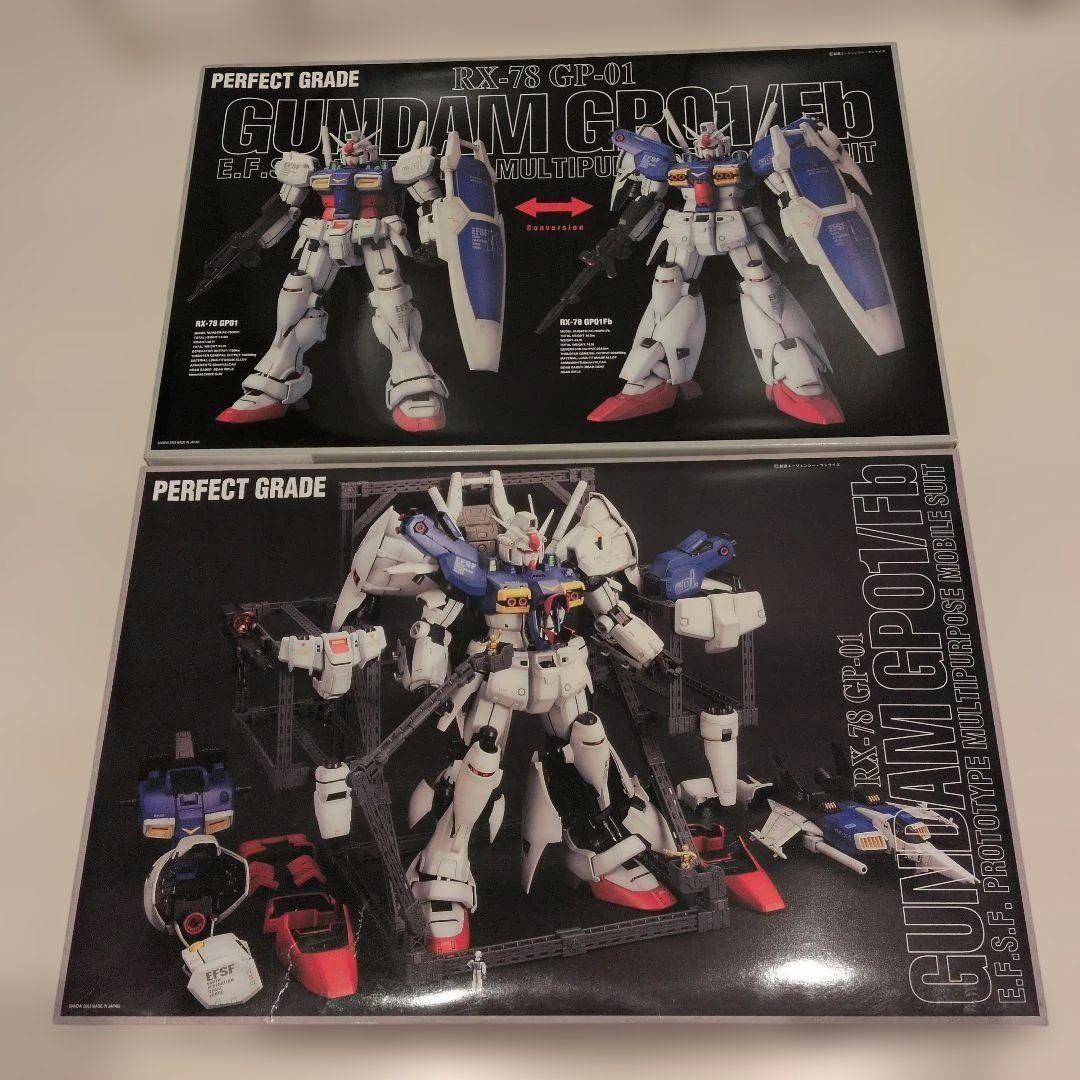 GUNDAM GP01/Fb パーフェクトグレード（取説欠品・箱汚れあり）