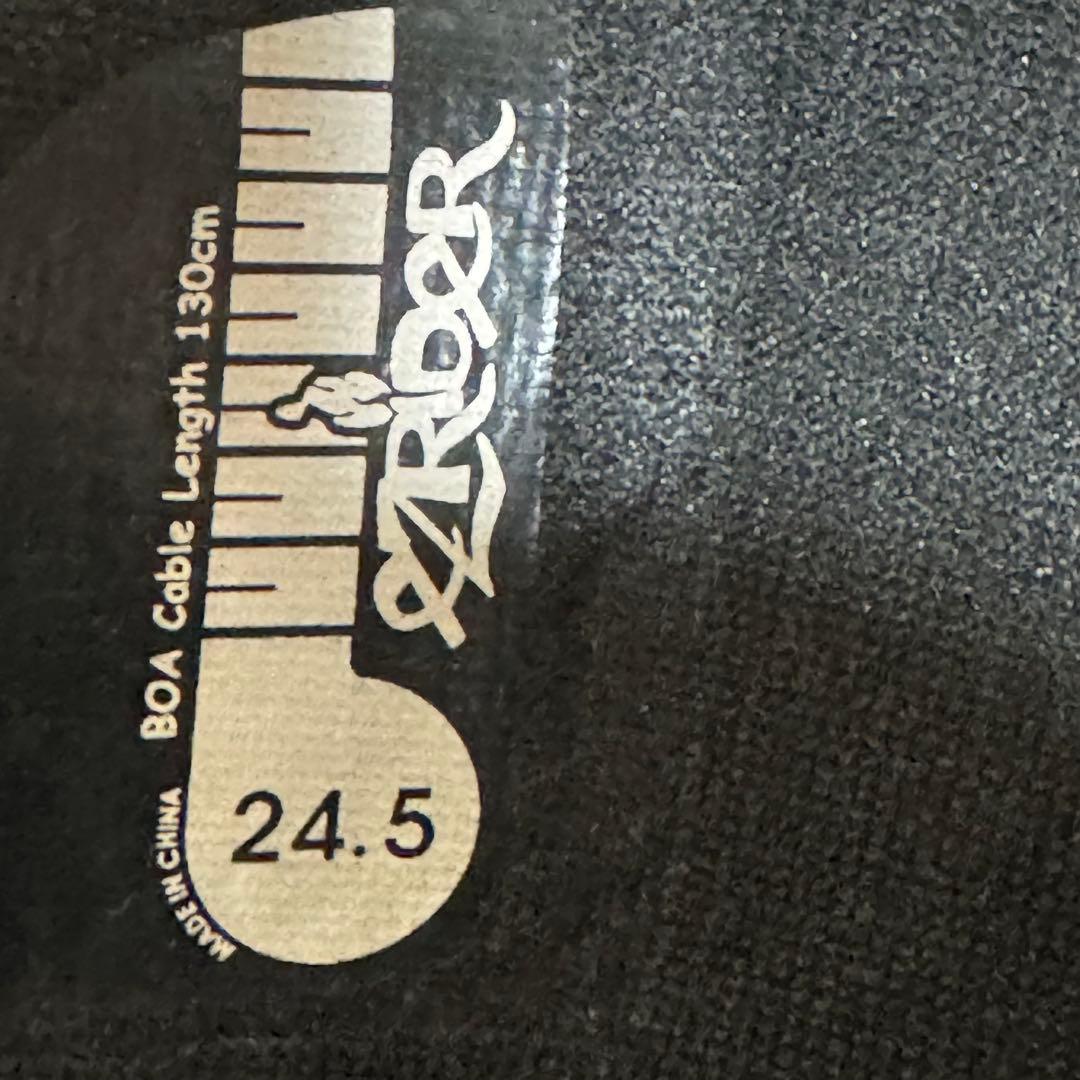 24.5cm EZRIDER スノーボードブーツ 女性用 ブラック/パープル