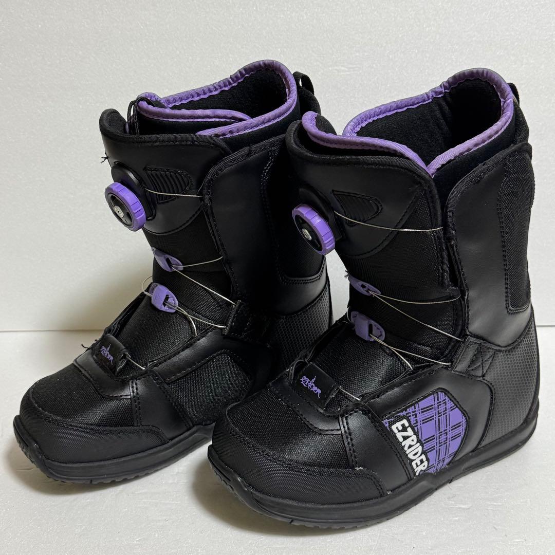 24.5cm EZRIDER スノーボードブーツ 女性用 ブラック/パープル