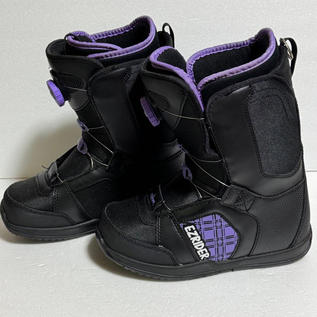 24.5cm EZRIDER スノーボードブーツ 女性用 ブラック/パープル