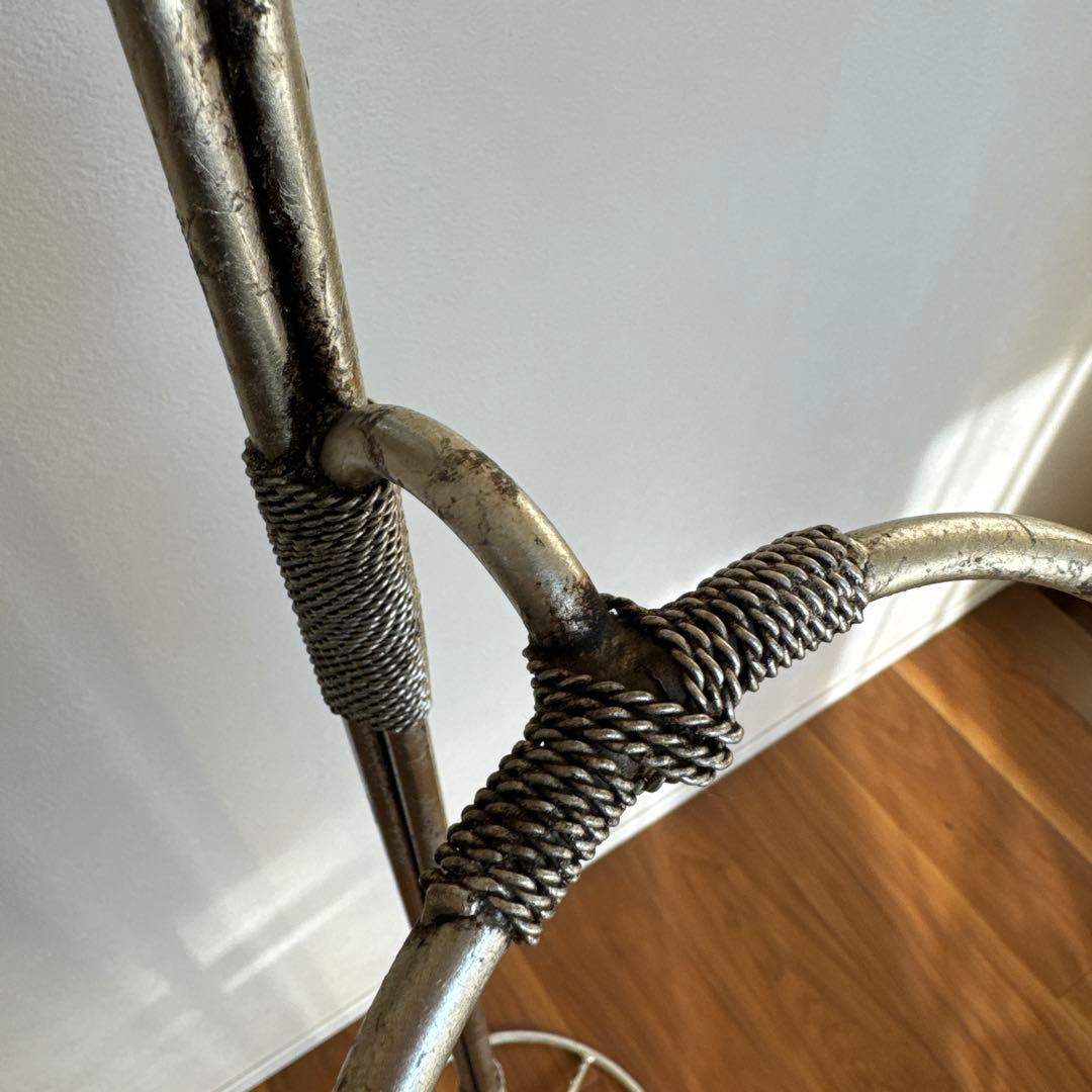 【アメリカンヴィンテージ家具】スチールリングタオルスタンド