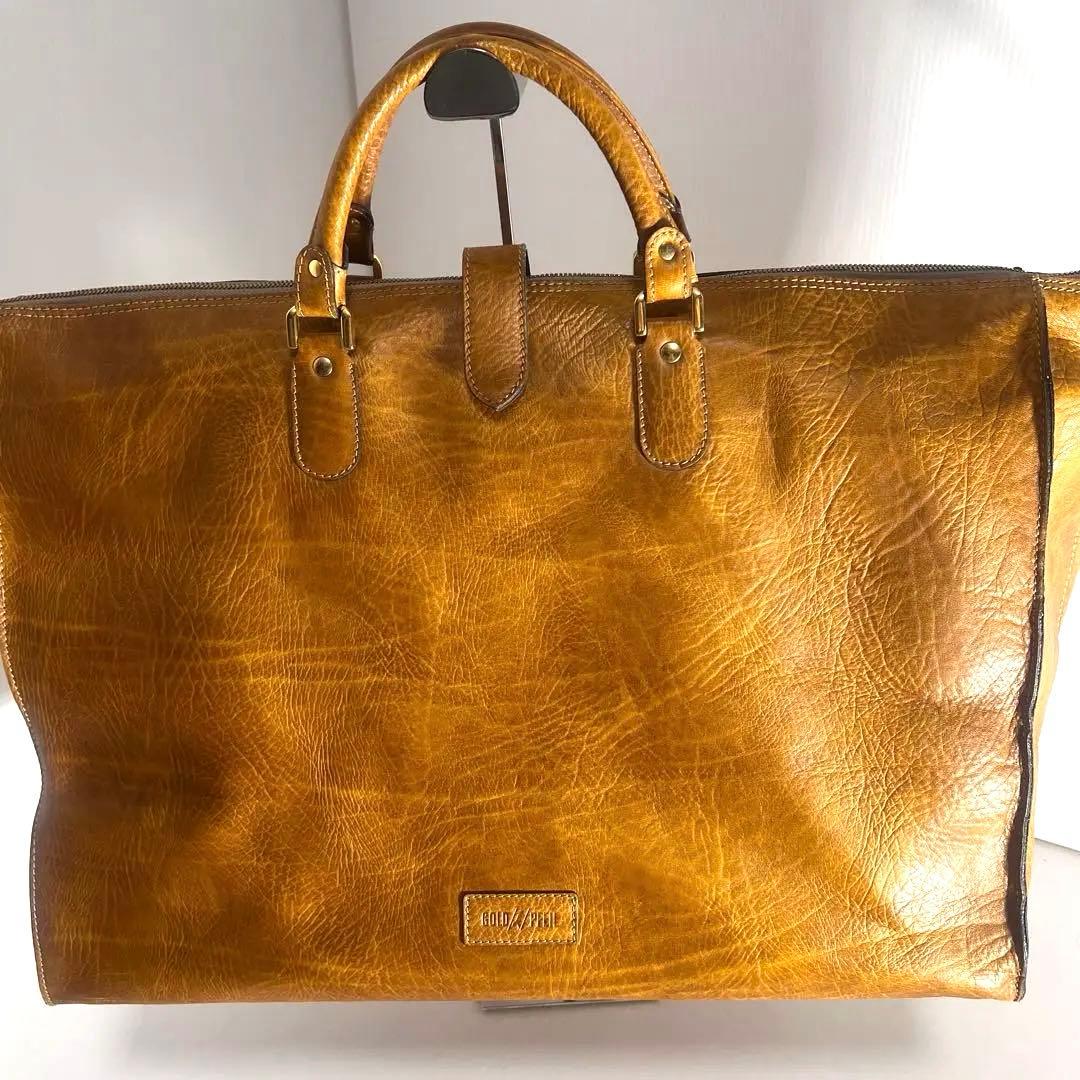 希少な金色 最高級 本革 GOLD PFEIL ボストンバッグ ドイツ製