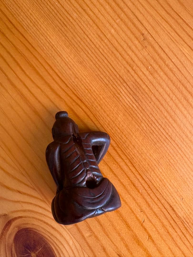 木製彫刻 根付　人物　希少品