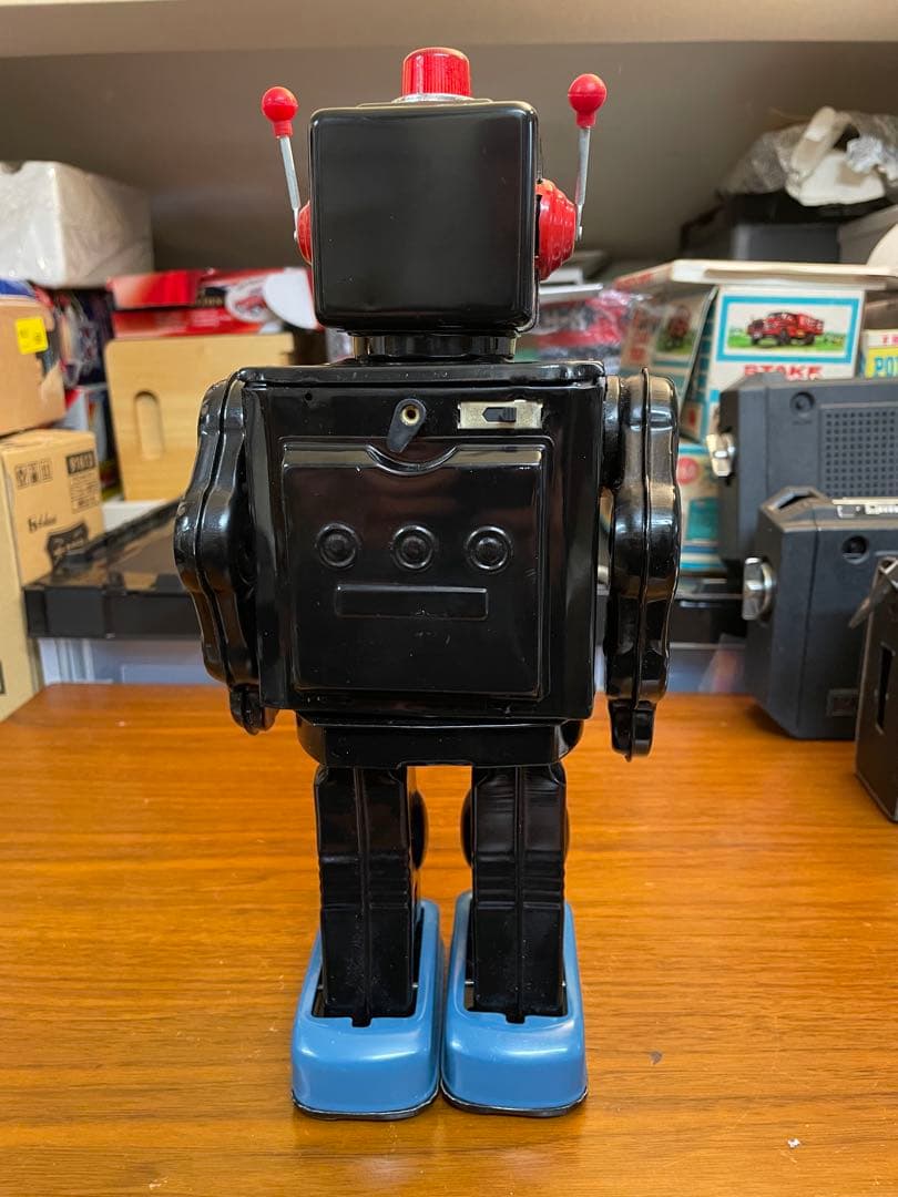 ブリキロボット　スペースウォークマン　ブラック