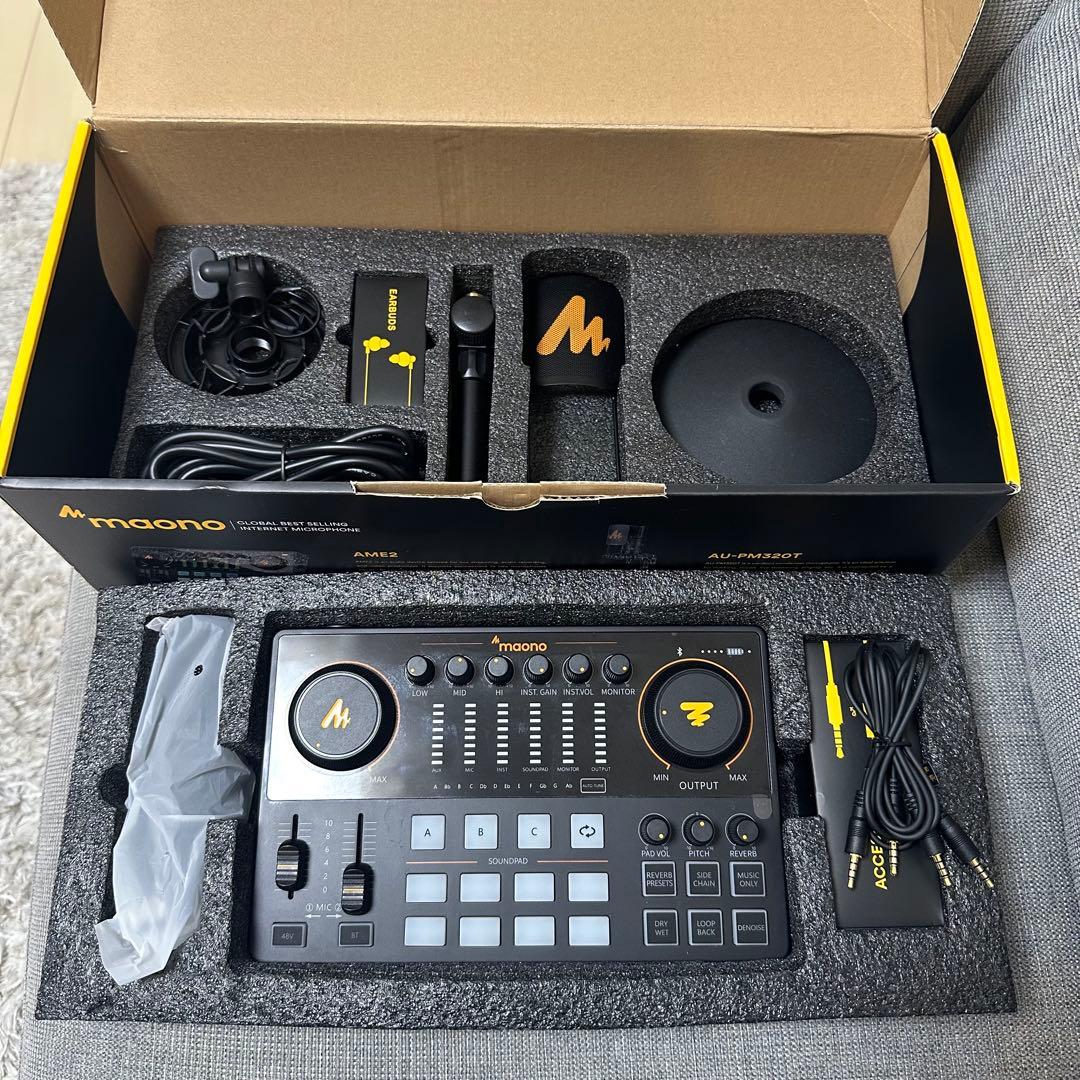ミキサー MAONO CASTER AME2A ポッドキャスター＋コンデンサー