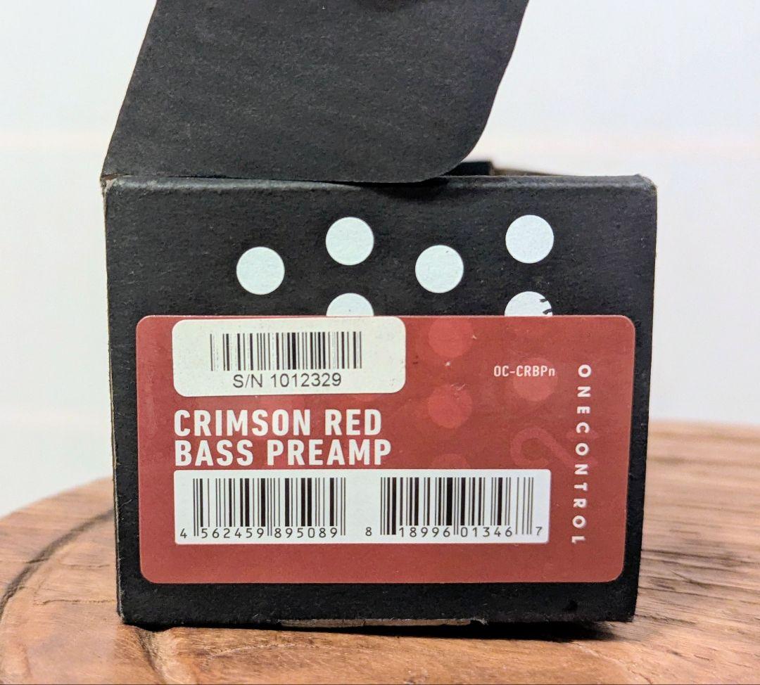 One Control Crimson Red ベースプリアンプ