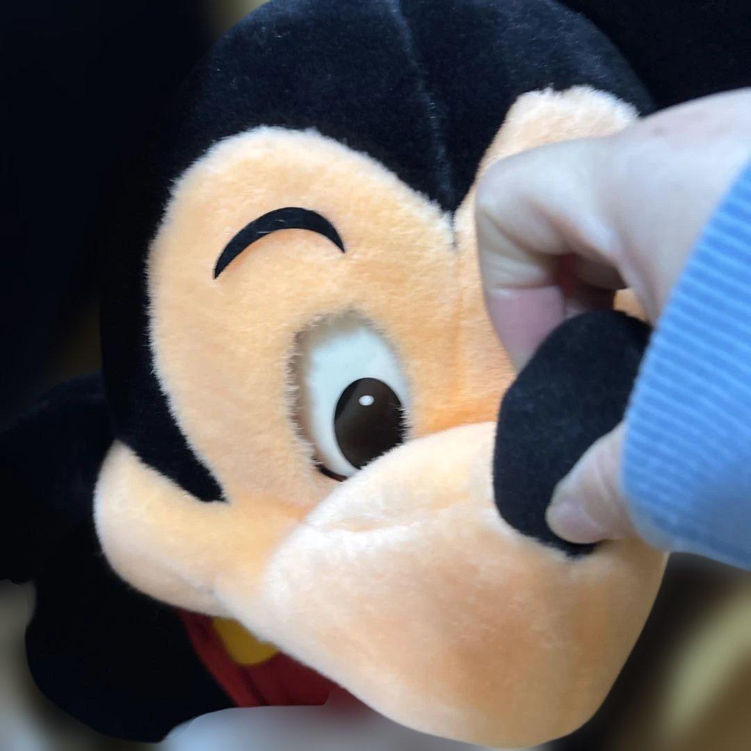 希少　レトロ　特大　ミッキー＆ミニーマウス　フェイスアクションパペット　70cm