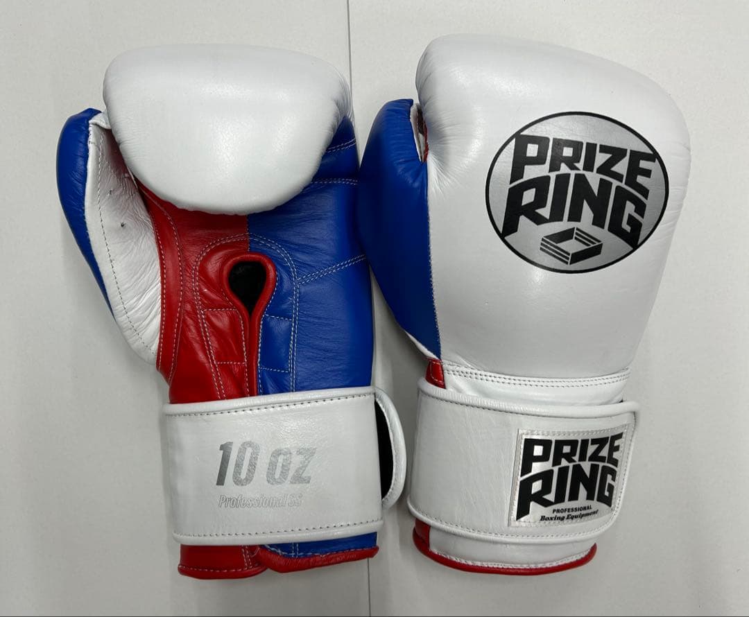 プライズリング　ボクシンググローブ　本革製 10oz 白