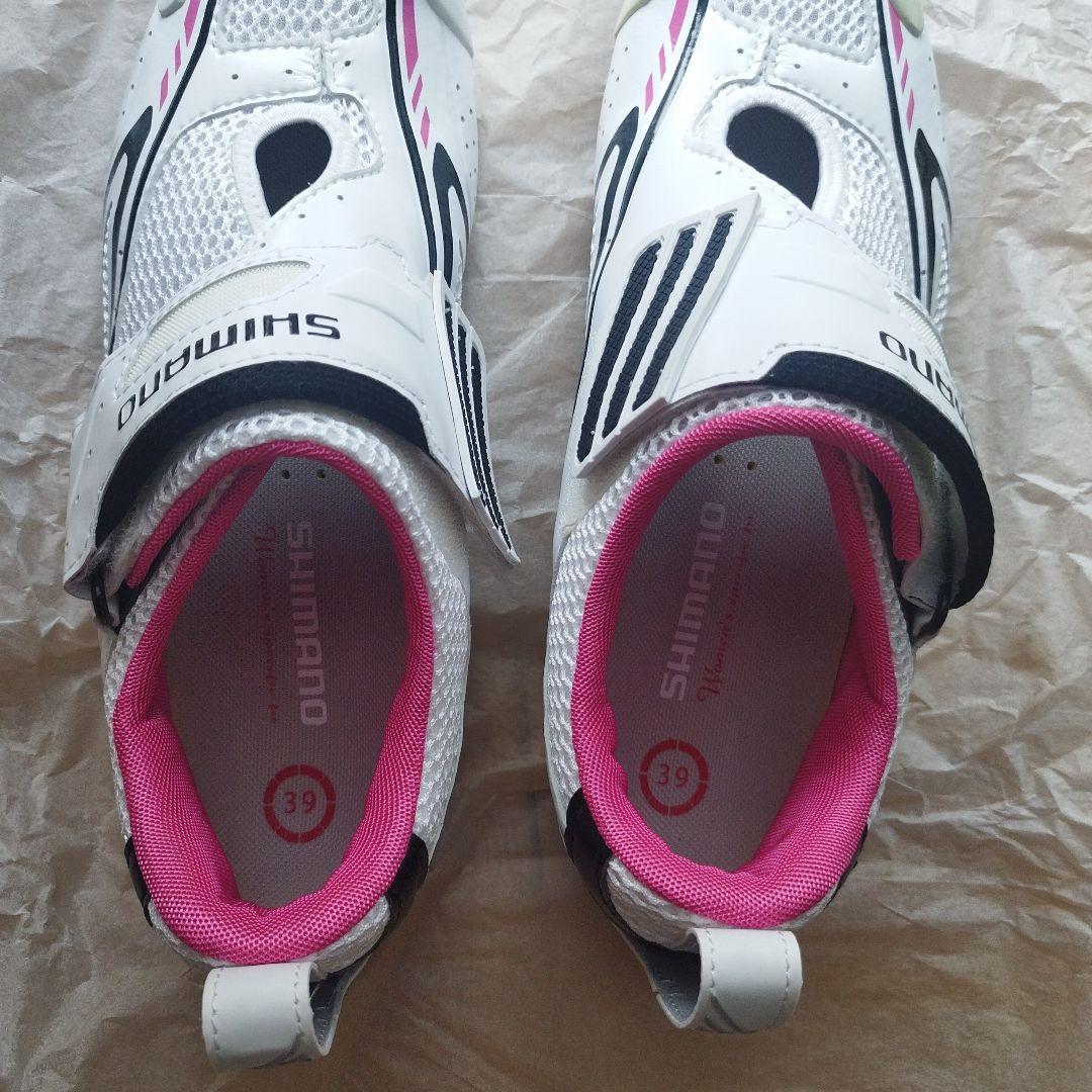 Shimano シューズ 39 ホワイト/ピンク