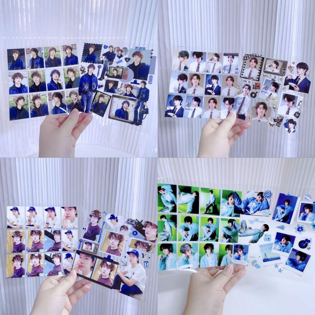 15×15cm 王一博 転写ステッカー 耐油 防水ステッカー　2枚　28セット❣️