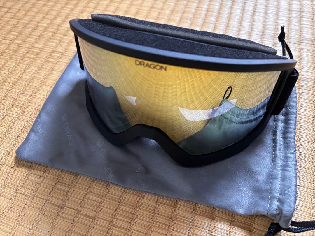 極美品　DRAGON DX3 L ゴーグル - ゴールドアイオン