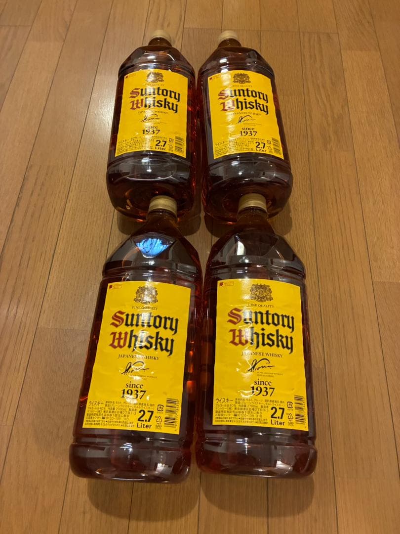 角瓶 2700ml [サントリー ウイスキー 日本 大容量] 4本