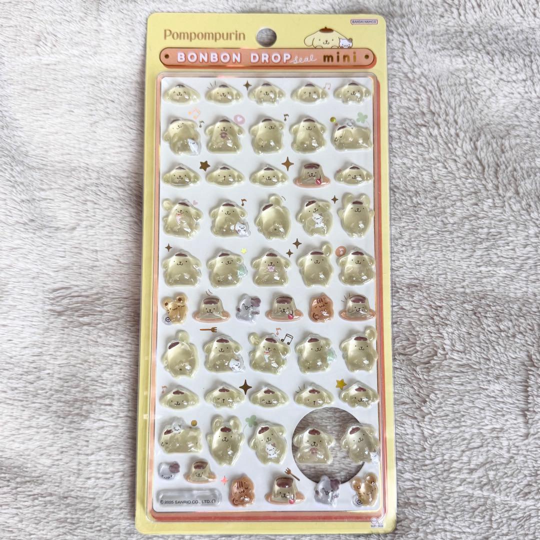 【正規品】　ボンボンドロップシール mini サンリオ　コンプリート　８枚セット