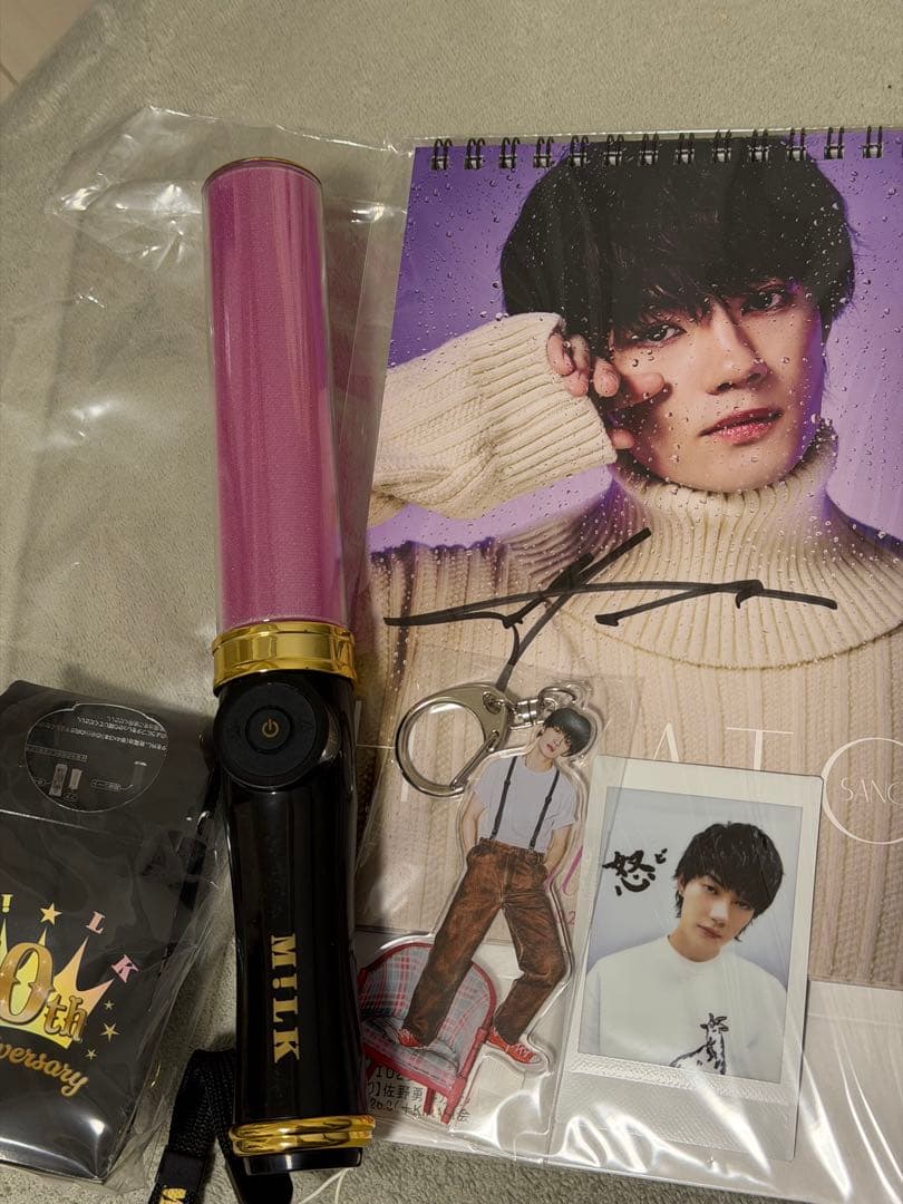 佐野勇斗 ペンライト サイン入りカレンダー アクリルキーホルダーセット