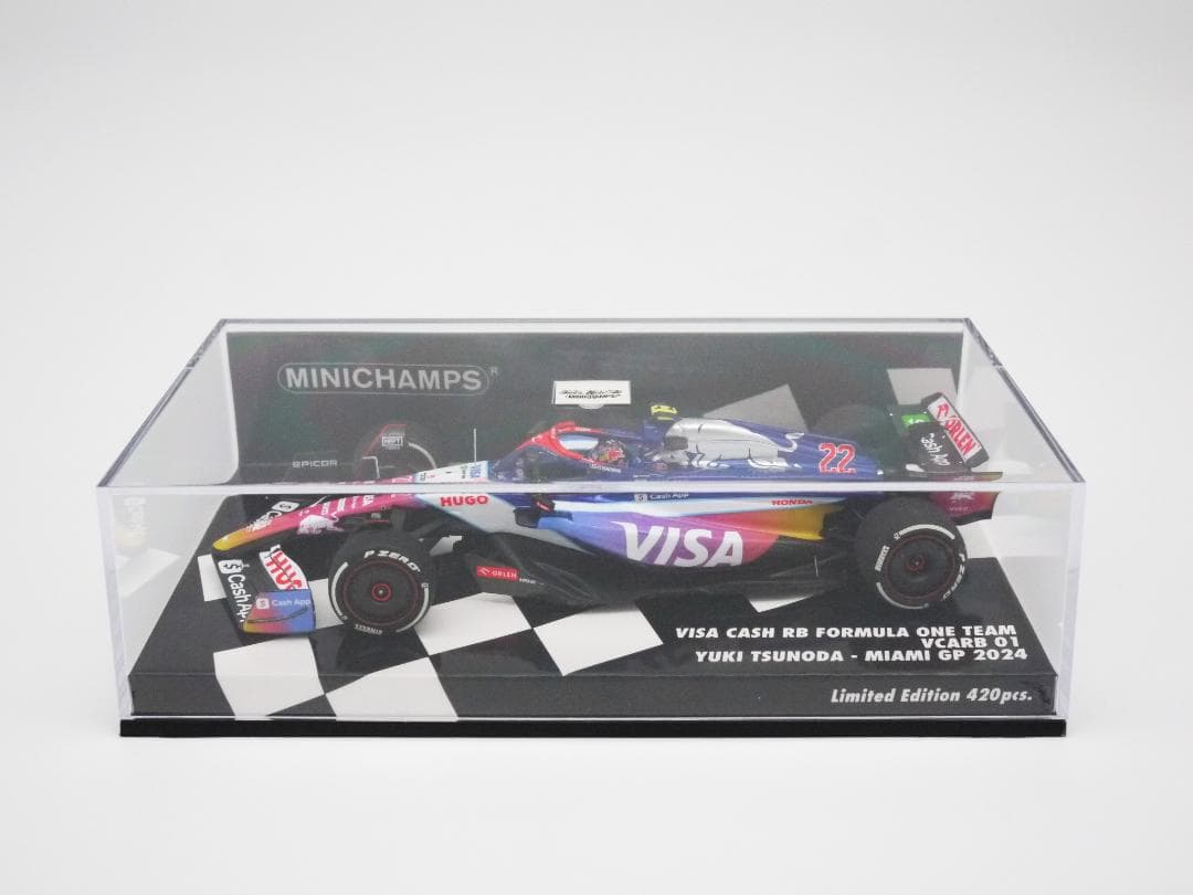 1/43 ビザキャッシュアップ RB VCARB 01 マイアミGP 角田裕毅