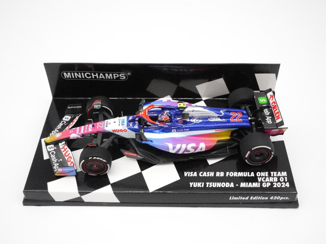 1/43 ビザキャッシュアップ RB VCARB 01 マイアミGP 角田裕毅