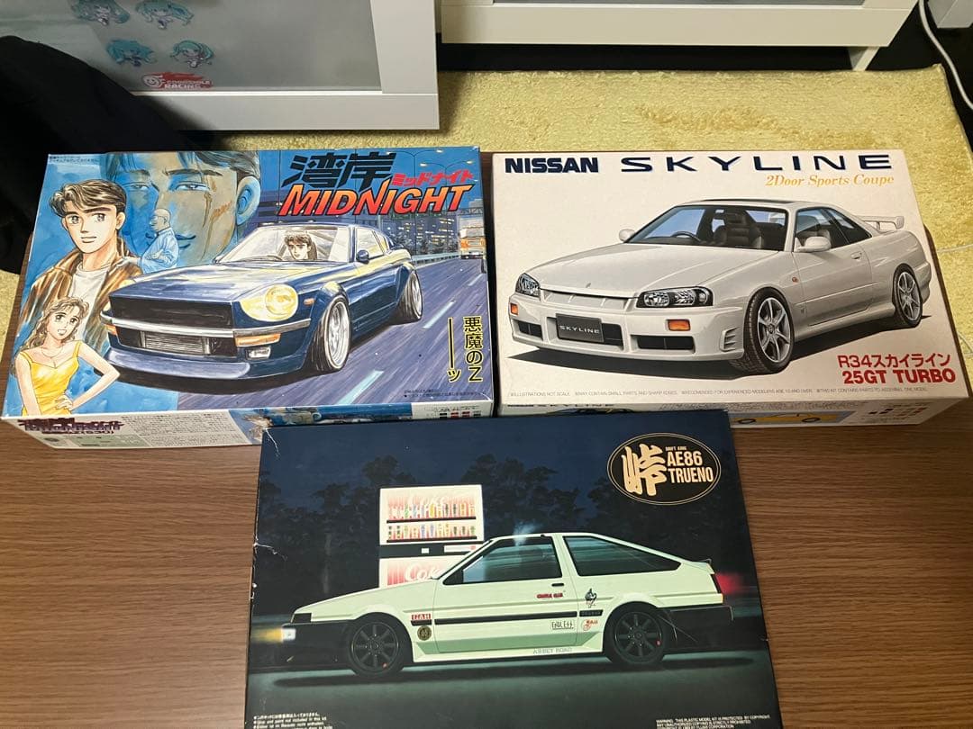スポーツカー　プラモデル　7個まとめ