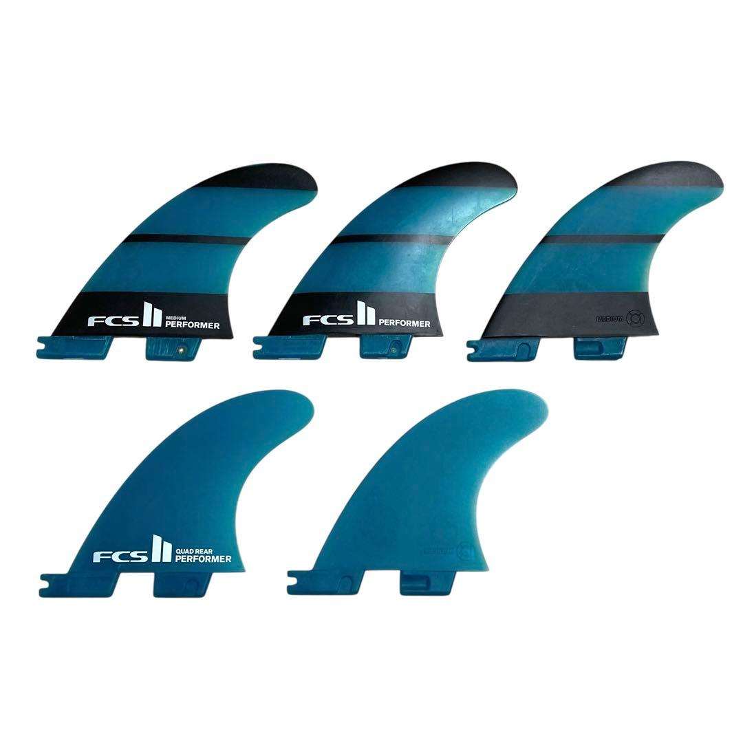 【5本セット】 FCS2 Performer フィンセット Medium