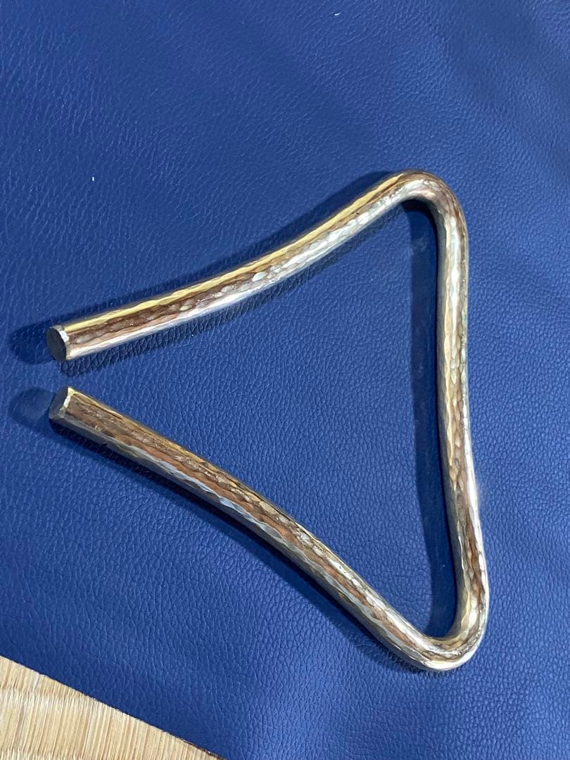 トライアングル 自作 真鍮製 10mm×15cm