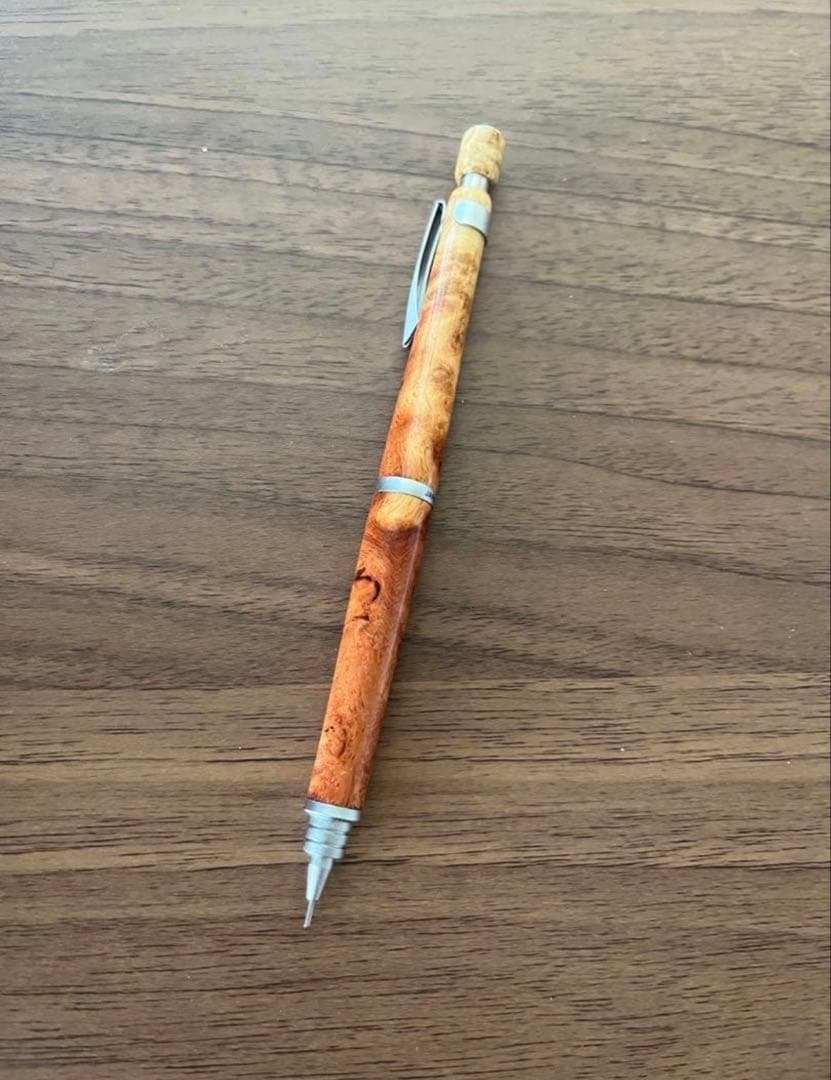 パイロットS20シャープペンシル0.5mm(花梨瘤紅白カスタム)