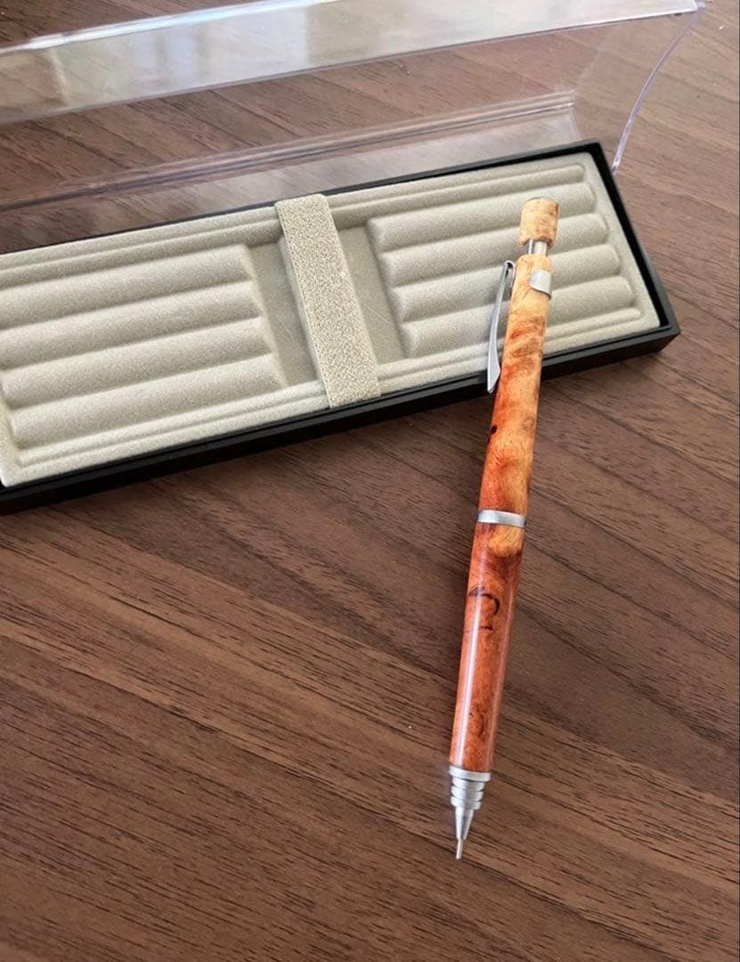 パイロットS20シャープペンシル0.5mm(花梨瘤紅白カスタム)