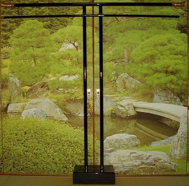 【 几帳台 】 大几帳台飾り金具付　几帳専用　タペストリーにも　H=160　伝統