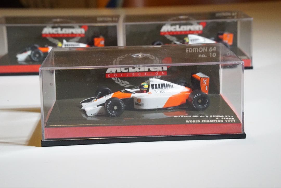 McLaren MP4 Ayrton Senna ミニカー 3台セット