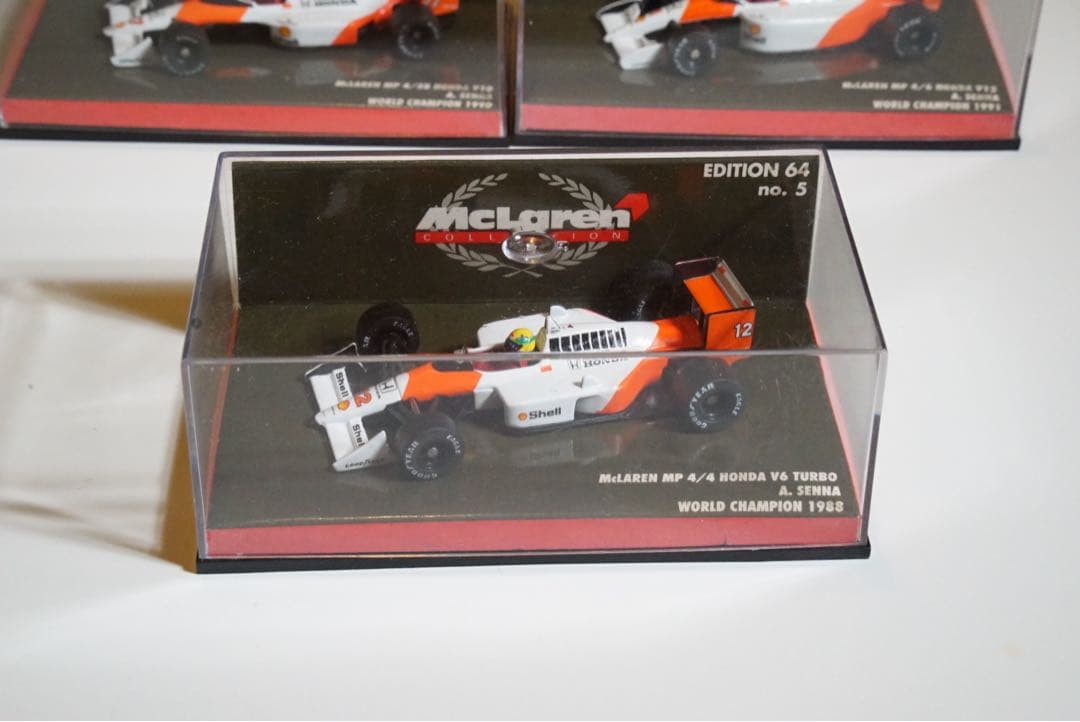 McLaren MP4 Ayrton Senna ミニカー 3台セット