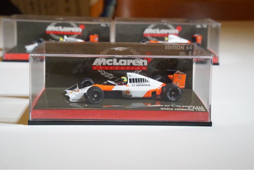 McLaren MP4 Ayrton Senna ミニカー 3台セット