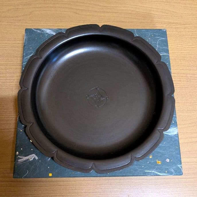 遠州流 茶道具 七宝紋 砂張 花形 菓子器